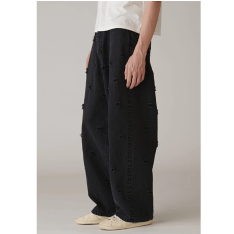 INSCRIRE      Dot Hole Denim Pants