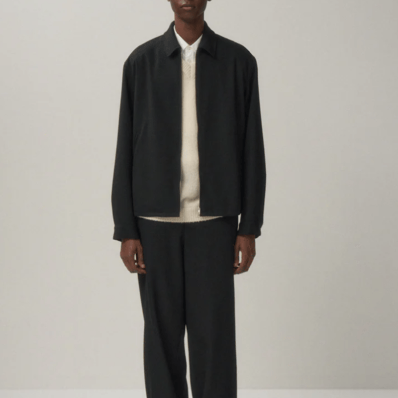 ATON BACK SATIN | HARRINGTON JACKET | UNKER