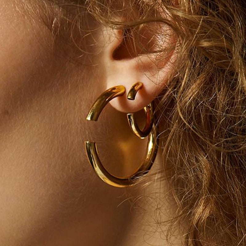 MARIA BLACK Disrupted 22 Earring gold | UNKER MARIA BLACK Disrupted 22 Earring gold | UNKER