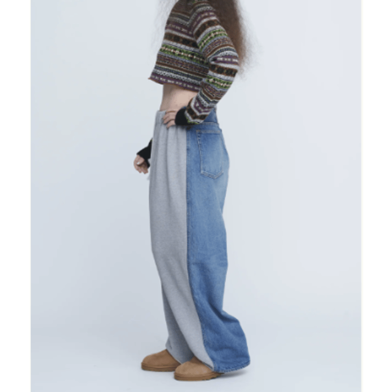 INSCRIRE Hybrid Sweat Denim Pants | UNKER