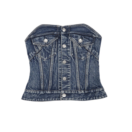 TANAKA     BUSTIER - VINTAGE BLUE