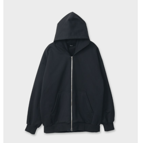 CINOH     HELENEスウェットオープンフーディ[BLACK]