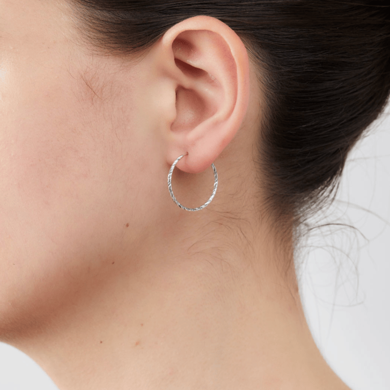 MARIA BLACK Fine Liv Hoop Pierced Earring 20 - MARIA BLACK Fine Liv Hoop Pierced Earring 20 -