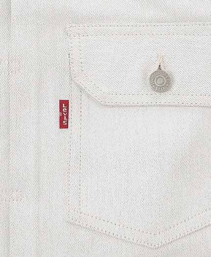 Off White ヴィンテージ加工 デニムジャケット マルチプリント Off White ヴィンテージ加工 デニムジャケット マルチプリント