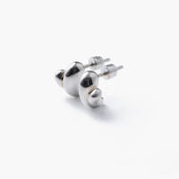 MARIA BLACK   Sagene Trail Stud Pierced Earring Pair - Silver