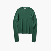 ATON    RAMIE WOOL RIB | RIB MOCKNECK SWEATER　「green」