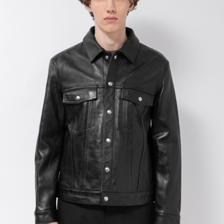 beautiful people　　vintage leather jean jacket 190