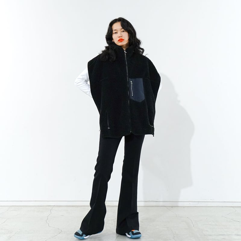 facetasm HIGH-LOW FLEECE ZIPPER JACKET | UNKER facetasm HIGH-LOW FLEECE ZIPPER JACKET | UNKER