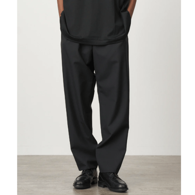 ATON WOOL TROPICAL | TAPERED EASY PANTS (04)  aton ウール