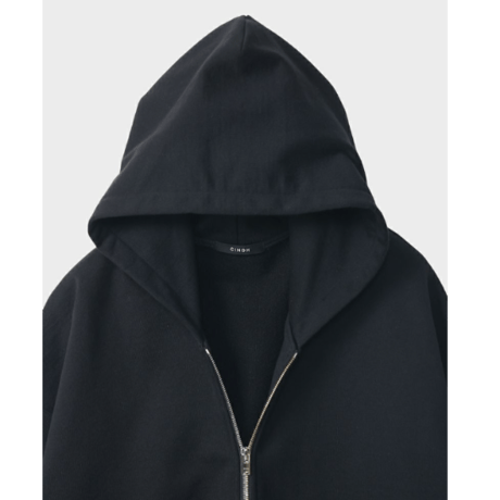 CINOH     HELENEスウェットオープンフーディ[BLACK]