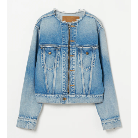 INSCRIRE    Used Denim Zip Jacket