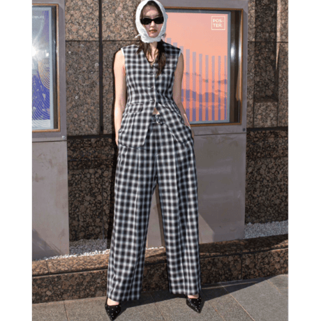 Maison Special  Two Tuck Barrel Trousers