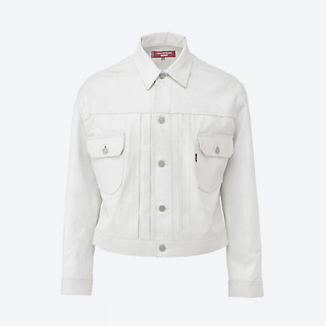 JUNYA WATANABE MAN  デニムジャケット綿デニム箔プリントLevi'sＷネーム
