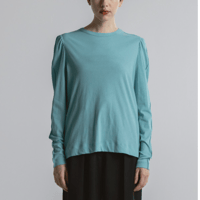 CINOH   パフスリーブTシャツ[TURQUOISE]