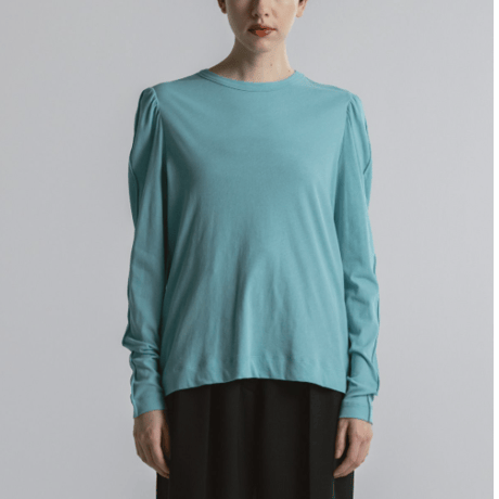 CINOH   パフスリーブTシャツ[TURQUOISE]