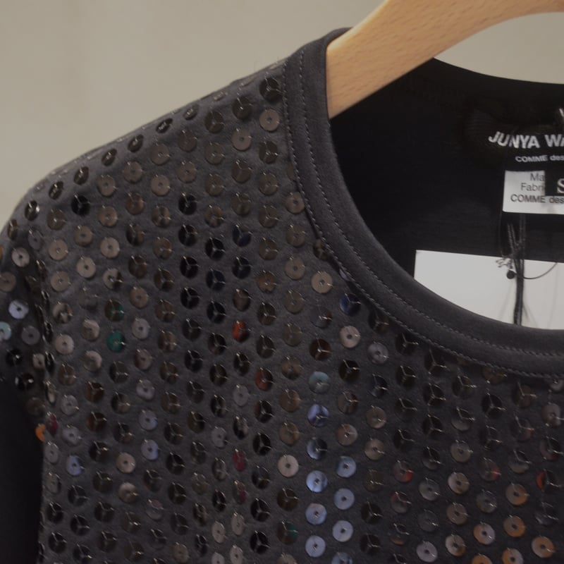Junya Watanabe スパンコール Tシャツ JUNYA WATANABE CDG(ジュンヤワタナベコムデギャルソン) シアー