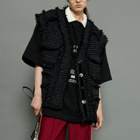 MAISON SPECIAL   Tweed Vest