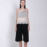 TANAKA  COMBI-CAMI TOP - NATURAL (EMBROIDERY)