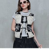 MAISON SPECIAL   2way Embroidery Vest