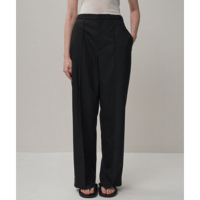 ATON       WOOL TROPICAL | PIN TUCK EASY PANTS