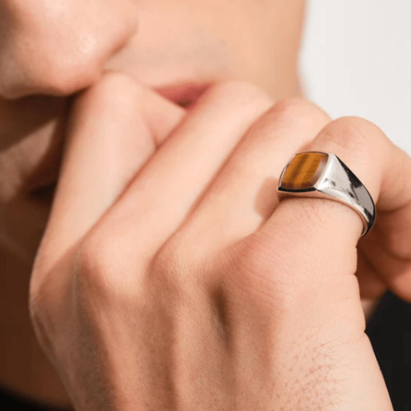 TOMWOOD Key Ring Tiger Eye | UNKER