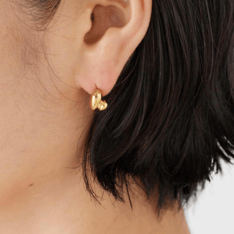 MARIA BLACK  Sagene Trail Stud Pierced Earring Pair - Yellow Gold