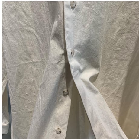 STAND COLLAR SHIRT C / BLUE GRAY