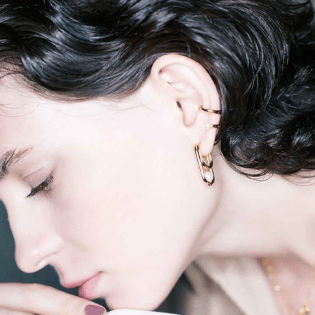 MARIA BLACK  Seperate Ways Ear Cuff LEFT - Yellow Gold