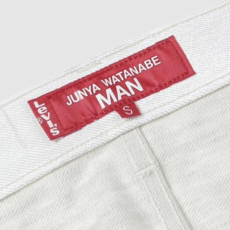 JUNYA WATANABE MAN　綿デニム箔プリント　Ｌｅｖｉ’ｓＷネーム　パンツ