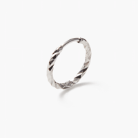 MARIA BLACK Fine Jewellery  DC Huggie 7mm - White Gold