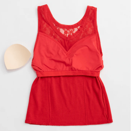 MAISON SPECAIL   2way See-through Combination Tank Top