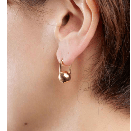 MARIA BLACK  Schlesi Pierced Earring Gold - Yellow Gold