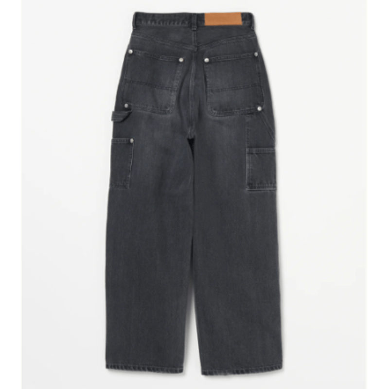 INSCRIRE Japan製 Double Knee Black Denim black kutter doubleknees – nickitten