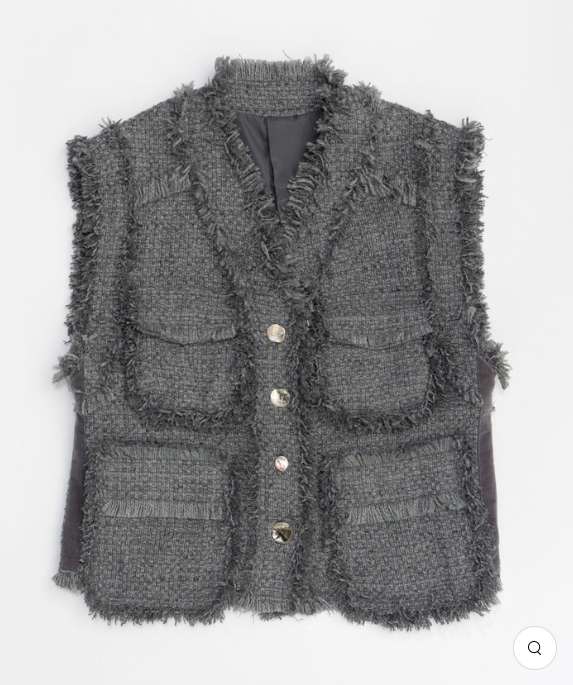 MAISON SPECIAL Tweed Vest | UNKER