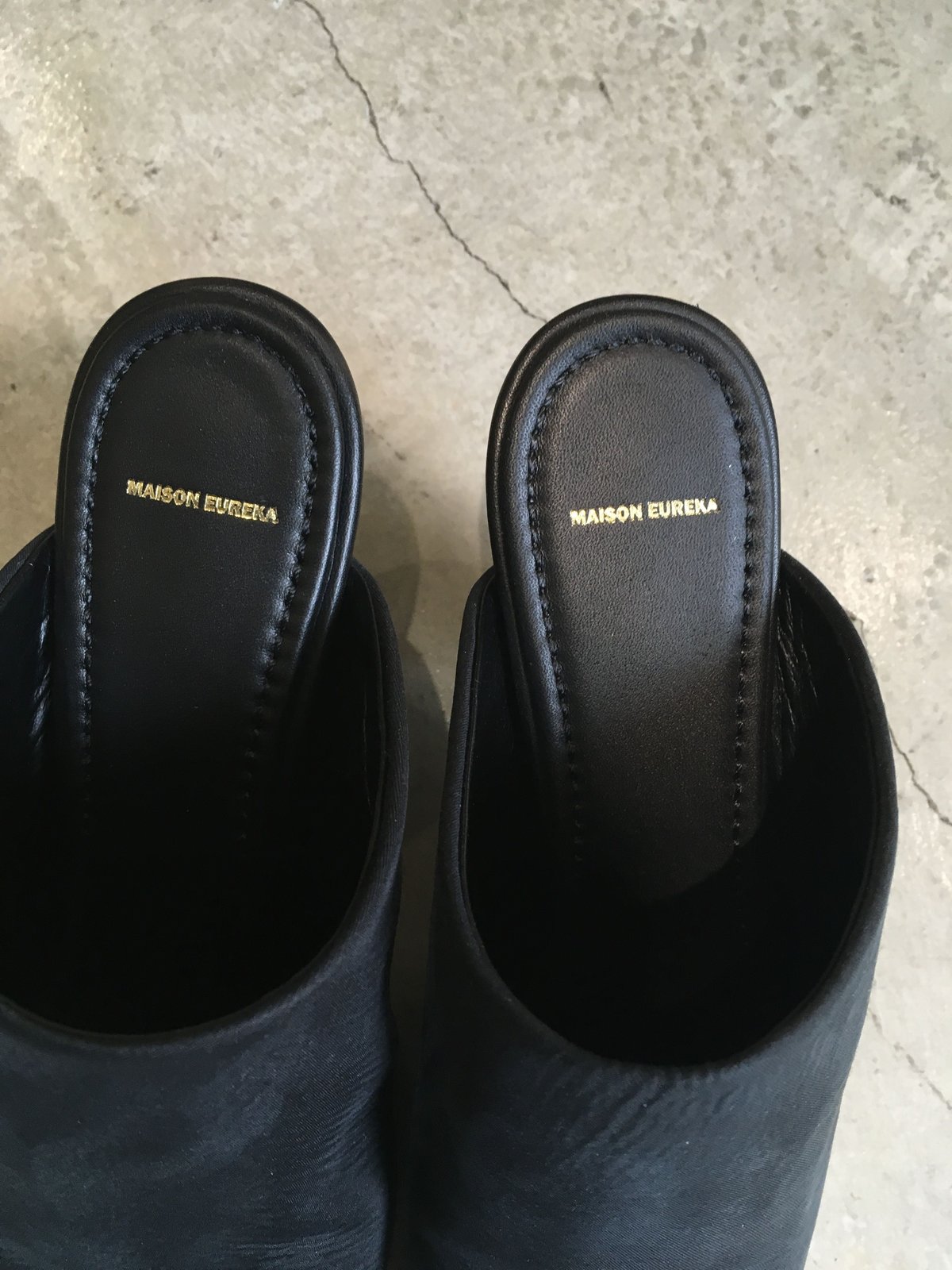 MAISON EUREKA febric mule ファブリックミュール | UNKER
