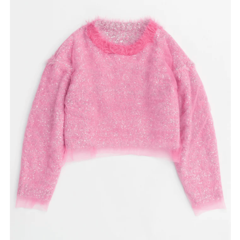 MAISON SPECIAL Sparkling Shaggy Knit Pullover