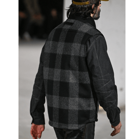 JUNYA WATANABE MAN   FILSON」W-NAME WOOL × LEATHER INSULATED WORK VEST