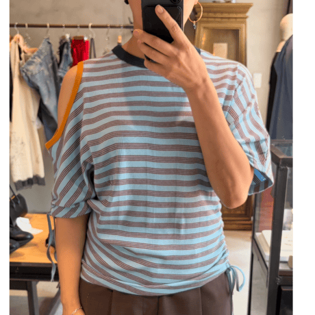 Beautiful People   Miller double-neck multi color T-shirt
