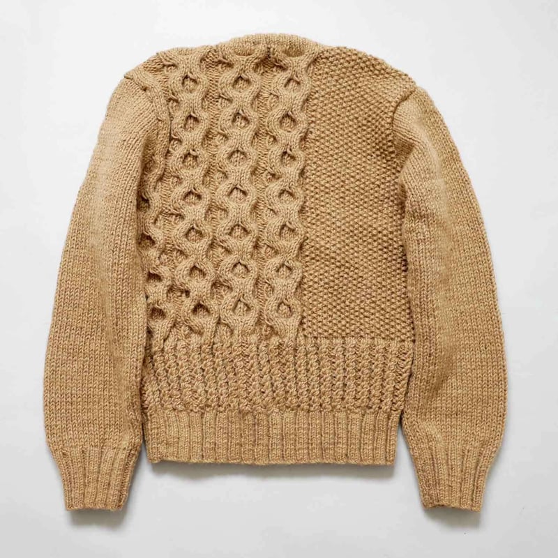 HARVESTY｜ハーベスティ｜ケーブルニットプルオーバー ｜BEIGE｜A51803