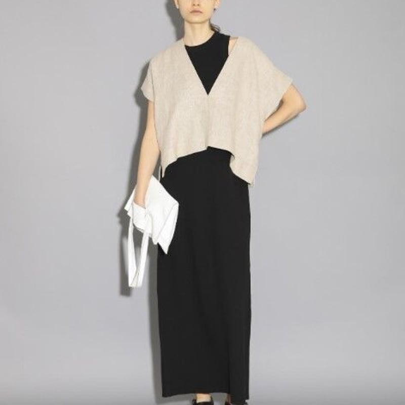 SACRA｜サクラ ｜RUSTIC LINEN TOP|123214071|ASH BEIGE...