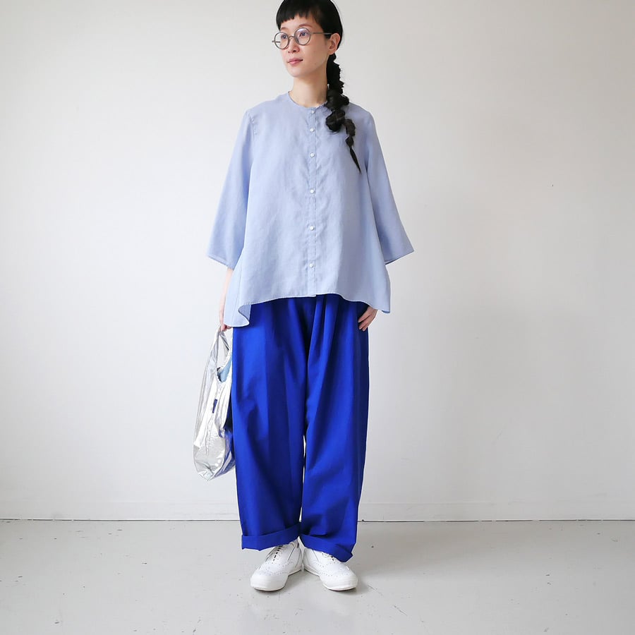 レア　テンダーロイン　ノーカラーシャツ TENDERLOIN テンダーロイン HIGH NECK CHAMBRAY SHT ハイネック