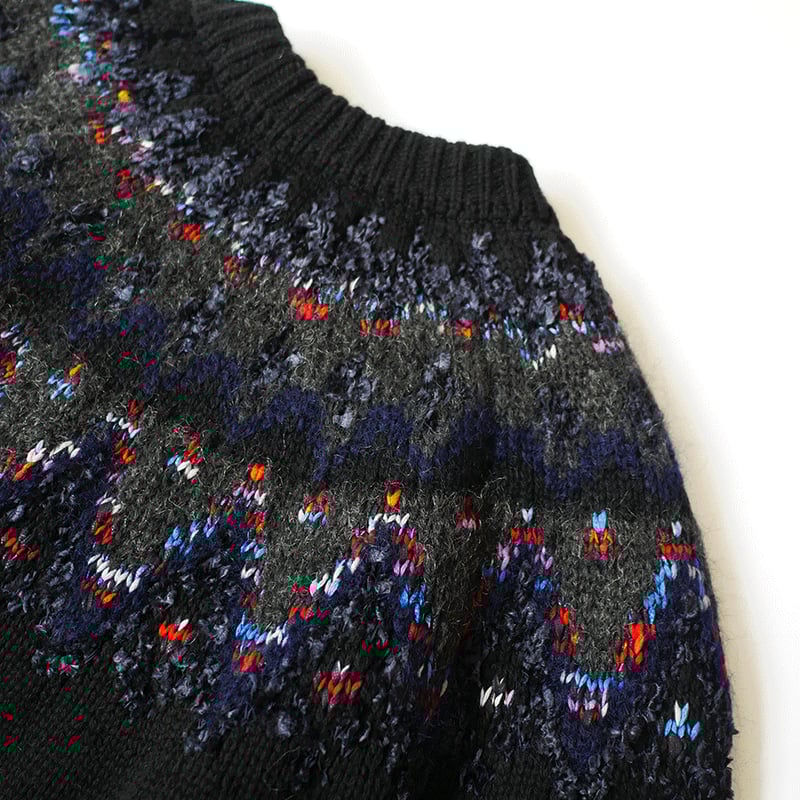 COOHEM| コーヘン | MOHAIR NORDIC KNIT P/O｜モヘアノルディック