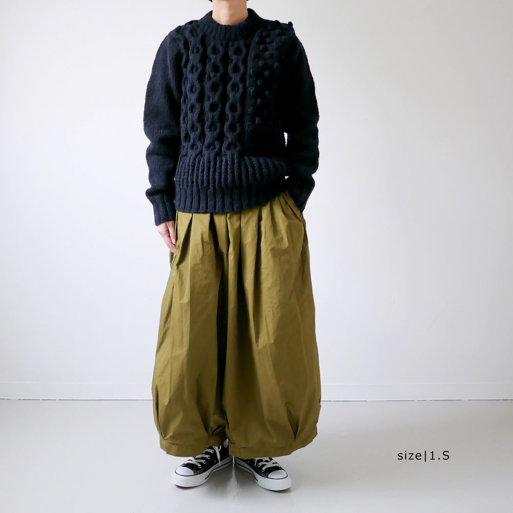 HARVESTY ネイビー ウールセーター A51803 HARVESTY ネイビー ウール