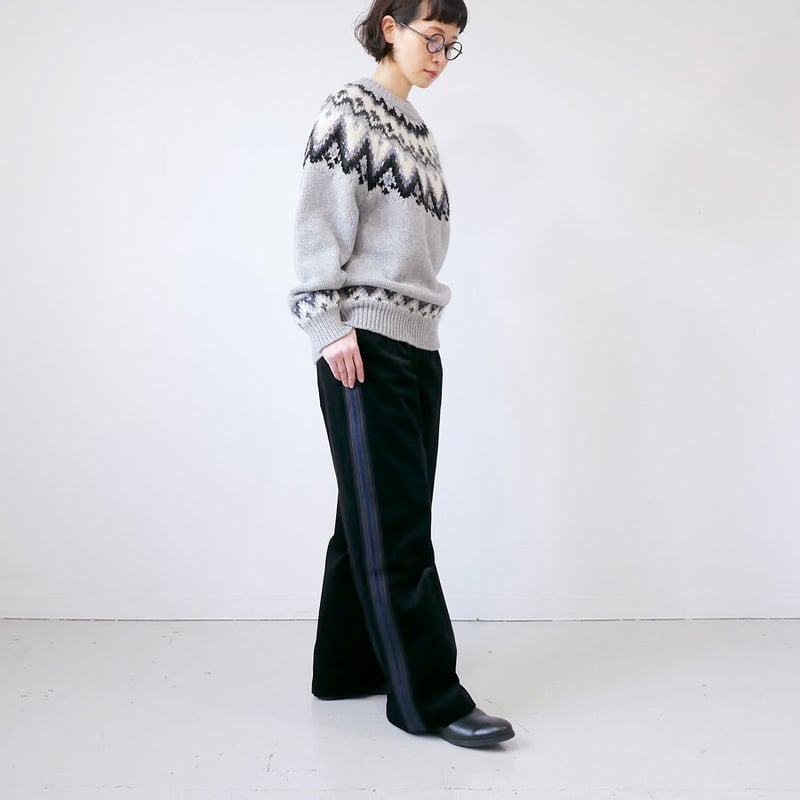 COOHEM| コーヘン | KNIT SIDELINE CORDUROY PANTS｜サイド