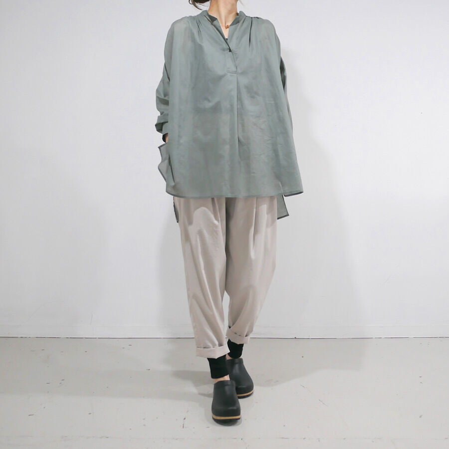 SACRA｜サクラ ｜FINE COTTON LAWN TOP|123118071|ASH G