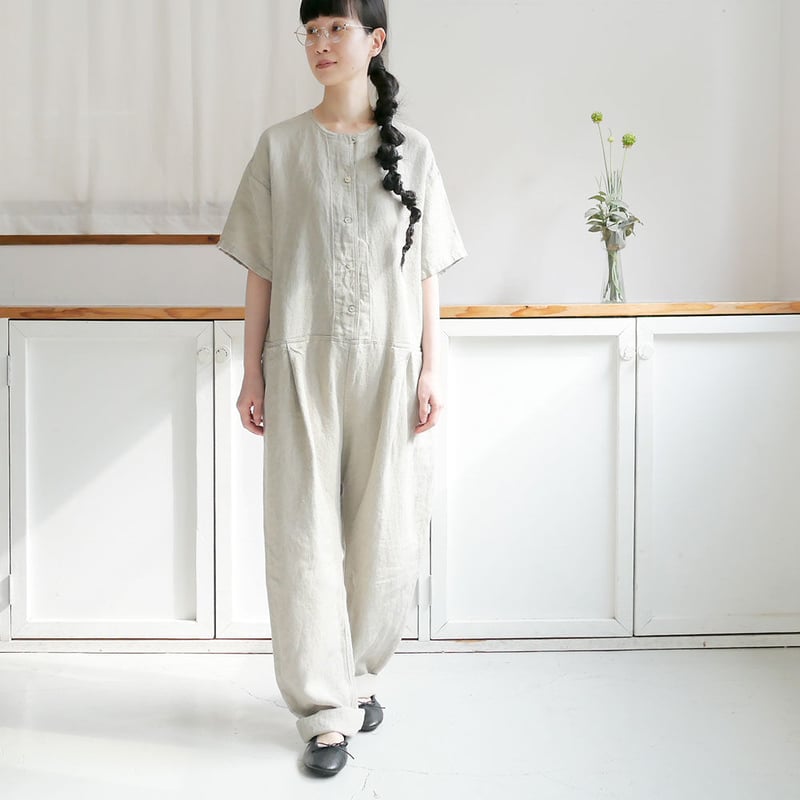Si-Si-Si スースースーコンフォート リネンオールインワン　人気完売　美品 Si-Si-Si comfort｜スースースーコンフォート ｜ヘヴィリネンV