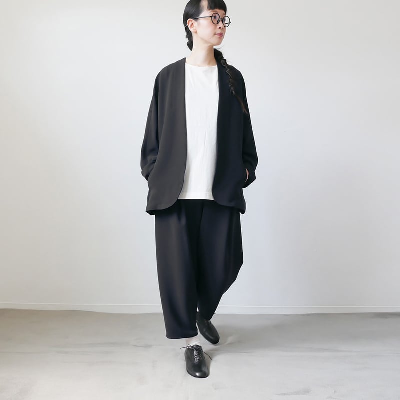 美品 NO CONTROL AIR 三日月 パンツ ドレープ ダブルクロス 黒 美品 NO CONTROL AIR 三日月 パンツ ドレープ ダブルクロス 黒