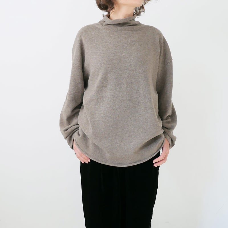 【美品】WIRROW/ウィロウ/ボトルネックニットプルオーバー/MOCHA/2 WIRROW｜ウィロウ｜ボトルネックニットプルオーバー ｜1121146