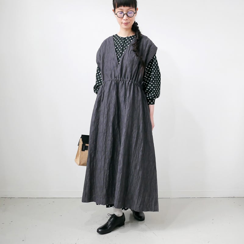 qiri|キリ|cutwork lace jacquard オーバーワンピース |6301OP qiri|キリ|cutwork lace jacquard オーバーワンピース |6301OP