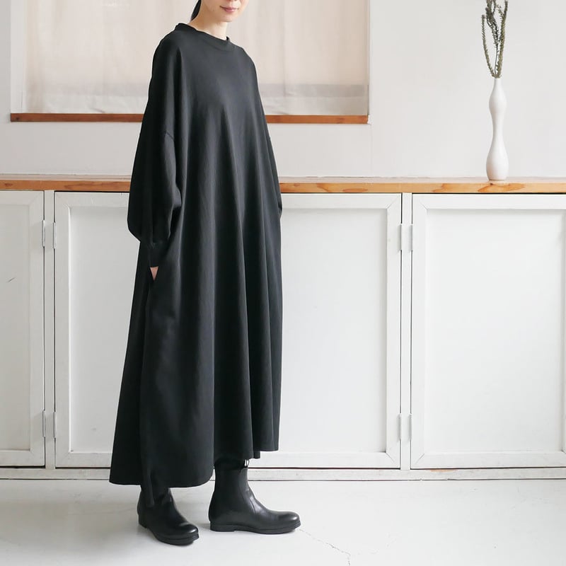 usugallery ユーエスユー　ワンピース　ブラック UNIVERSAL SEVEN ｜ユニヴァーサルセブン｜ アメリカンコットン BIG